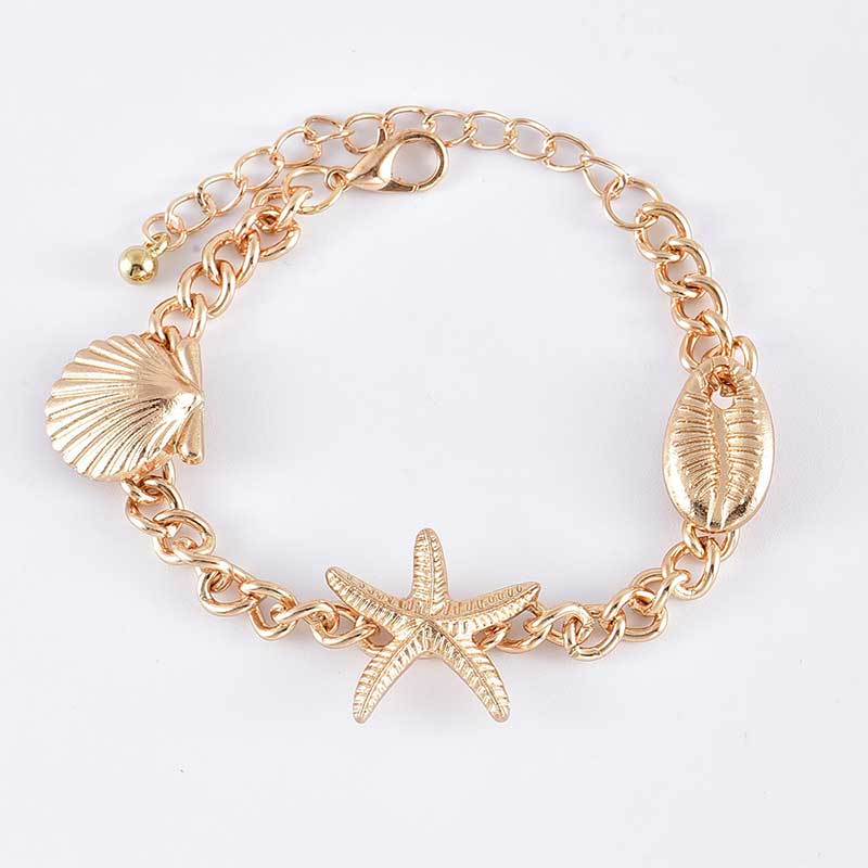 BLUE DOLPHIN - Bracciale combinato Stelle Marine e Conchiglie con perla - Premium Gioielli from SELLING FOX MAGIC SHOP - Just €19.99! Shop now at Selling Fox Magic Shop