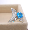 BLUE DOLPHIN - Anello brillantinato con zircone azzurro - Premium Gioielli from SELLING FOX MAGIC SHOP - Just €12.99! Shop now at Selling Fox Magic Shop